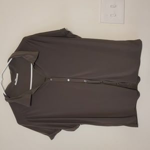 Perseption concept woman's short sleeve blouse size large